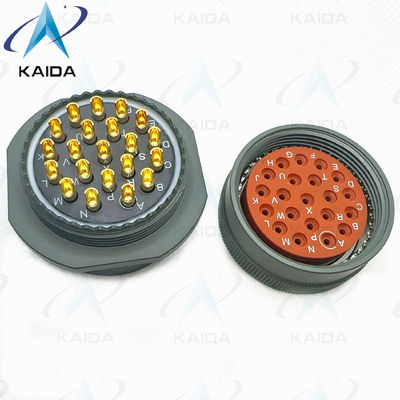 MIL-DTL-26482 Series I Miniature Connector Solder Contacts.MS3111E22-21PN.Narrow Flange Receptacle Olive green Cadmium