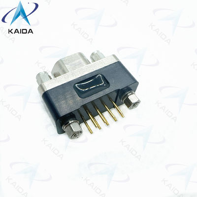 Vertical MIL-DTL-83513 Rectangular Socket Micro D PCB Connector Gold Over Nickel Contact Plating GMR7580-9S2BPN