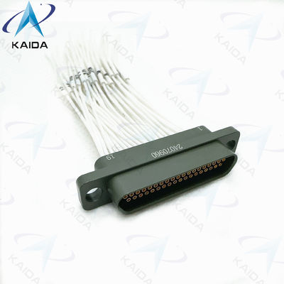 High Endurance Micro D Rectangular Connectors For Harsh Environments MIL-DTL-83513 J30J-37ZK-G Olive Green Cadmium