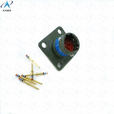 7.5 Amp Copper Alloy Crimp Mount Receptacle Gold Plated Thermoplastic.MS27508E8B35P.Box mounting receptacle.JTP02