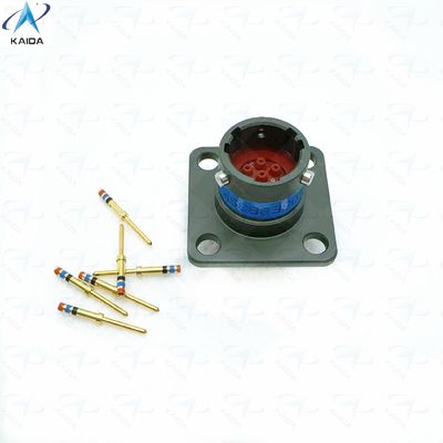 7.5 Amp Copper Alloy Crimp Mount Receptacle Gold Plated Thermoplastic.MS27508E8B35P.Box mounting receptacle.JTP02