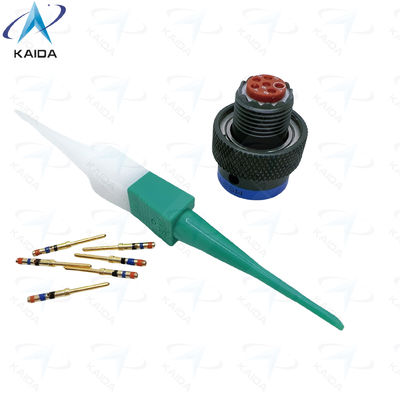 MIL-DTL-38999 Series Ⅱ Olive Green Copper Alloy Contact Military Plug with Thermoplastic Insulator MS27484T08B35P JTG06