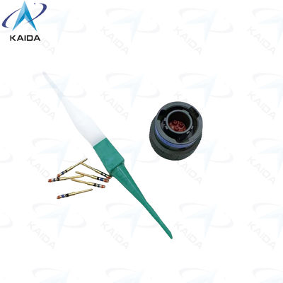 MIL-DTL-38999 Series Ⅱ Olive Green Copper Alloy Contact Military Plug with Thermoplastic Insulator MS27484T08B35P JTG06