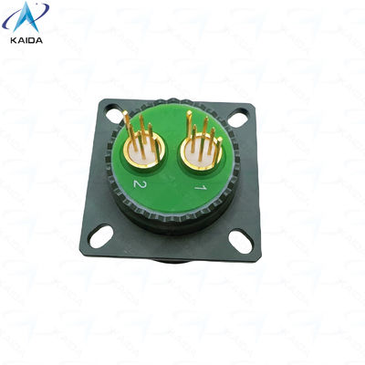 Olive Green Cadmium Quadrax PCB Receptacle Contacts 8D0C17W82PN Custom Quadrax PCB Contacts.8D series D38999