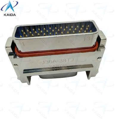 500 Cycle Rectangular Connectors with 38 Contacts and 3A Current Rating.J36A-38TJ.Solder termination and small volume.