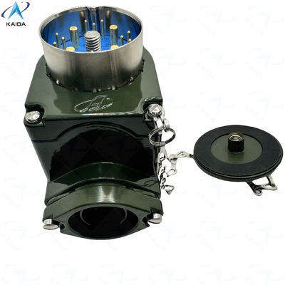 Y16H Series Solder Contact Circular Electrical Connector With Olive Green Cadmium Aluminum Shell.Y16H-2416TJ