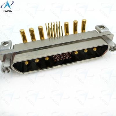 Gold Over Nickel Contact Plating Rectangular Connectors For Long-Lasting Performance Elbow PCB Large And Small Current Mixed J30J23P06KPW01W1P040
