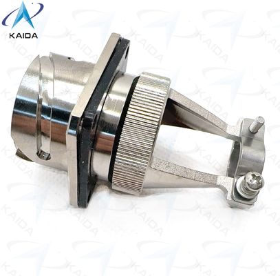 19 Shell Size Receptacle With Straight Clamp Back Shell Durable Electroless Nickel Connector YPM4-19-2J2 Receptacle With Straight Clamp Back Shell