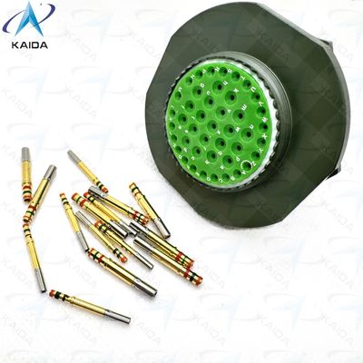 Crimp Contact Type MIL-DTL-38999 Series Ⅰ For 500V Voltage Rating Applications JY27468T25B43SN Olive Green Cadmium Jam Nut Receptacle
