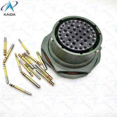 Crimp Contact Type MIL-DTL-38999 Series Ⅰ For 500V Voltage Rating Applications JY27468T25B43SN Olive Green Cadmium Jam Nut Receptacle