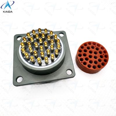 500V MIL-DTL-26482 Series Ⅰ Aluminum Alloy Shell Connector Durable For Industrial MS3112E18-32PN Square Flange Receptacle