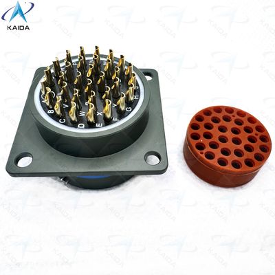 500V MIL-DTL-26482 Series Ⅰ Aluminum Alloy Shell Connector Durable For Industrial MS3112E18-32PN Square Flange Receptacle