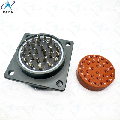 27 Contacts Olive Green Cadmium Shell Finish MIL-DTL-26482 Series Ⅰ.Square Flange Receptacle.MS3112F20-27PN
