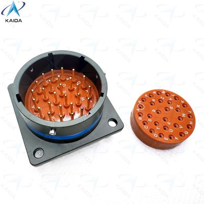 27 Contacts Olive Green Cadmium Shell Finish MIL-DTL-26482 Series Ⅰ.Square Flange Receptacle.MS3112F20-27PN