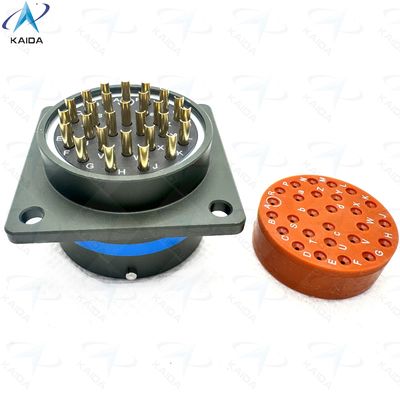 27 Contacts Olive Green Cadmium Shell Finish MIL-DTL-26482 Series Ⅰ.Square Flange Receptacle.MS3112F20-27PN