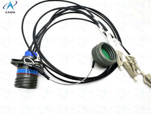 Panel Mount Optical Fiber Connectors With Female Connector Mounting Expanded Beam Fiber Optic Connector J599E8/20MWC04N