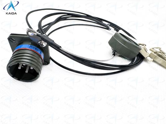 Panel Mount Optical Fiber Connectors With Female Connector Mounting Expanded Beam Fiber Optic Connector J599E8/20MWC04N