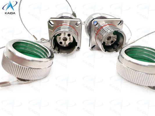 Secure Free Hanging Optical Fiber Connectors with Solder Termination and Mountin.J599A8 20KC04C1N-S.Hermetic Receptacle.