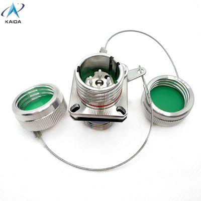 Secure Free Hanging Optical Fiber Connectors with Solder Termination and Mountin.J599A8 20KC04C1N-S.Hermetic Receptacle.
