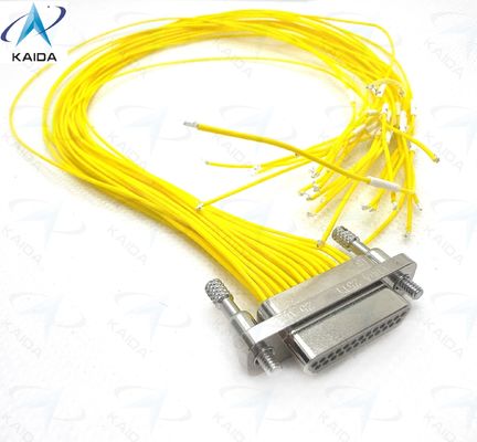 25 Contact Micro-D Metal Shell Aluminium Material For Industrial Micro Rectangular Electrical Connector CDbA-31TY 1.27mm Contact Spacing CDBA-25TY+30CM
