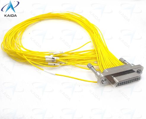 25 Contact Micro-D Metal Shell Aluminium Material For Industrial Micro Rectangular Electrical Connector CDbA-31TY 1.27mm Contact Spacing CDBA-25TY+30CM
