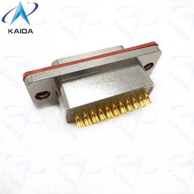 J29M Series Hermetic Receptacle With 21 Contact Metal Shell And Nickel Finish J29M-21TJH
