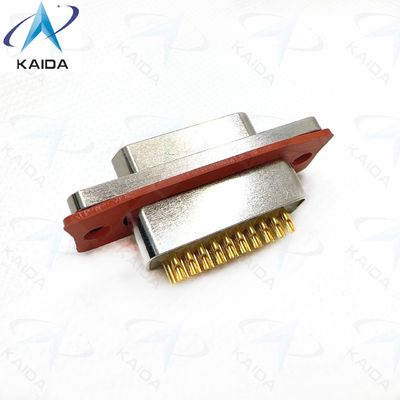 J29M Series Hermetic Receptacle With 21 Contact Metal Shell And Nickel Finish J29M-21TJH