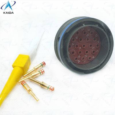 19 Contacts Straight Plug MIL-C-26482 II for Durable Connection in Heavy Duty Applications