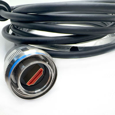 Category D38999 Series Custom Connectors With HDMI Stainless Steel Passivated Work Temperature -65C -200C.YW3 10E06S-01.High Definition Multimedia Interface
