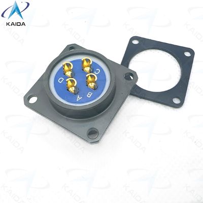 Y50EX Series Circular Electrical Connector with Olive Drab Anodized Connector Shell. Solder and hermetic by adhesive.Y50EX1404ZJ3NL