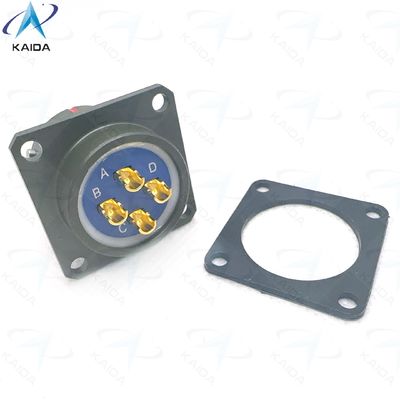 Y50EX Series Circular Electrical Connector with Olive Drab Anodized Connector Shell. Solder and hermetic by adhesive.Y50EX1404ZJ3NL