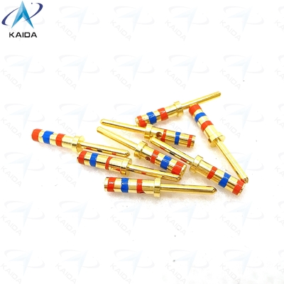 D38999 Series Cooper Alloy Contact with Gold Plating Meeting Customer Requirements.M39029/58-363.20# Pin Contact.Color bands with Orange - Blue - Orange