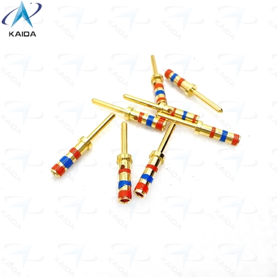 D38999 Series Cooper Alloy Contact with Gold Plating Meeting Customer Requirements.M39029/58-363.20# Pin Contact.Color bands with Orange - Blue - Orange