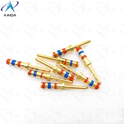 D38999 Series Cooper Alloy Contact with Gold Plating Meeting Customer Requirements.M39029/58-363.20# Pin Contact.Color bands with Orange - Blue - Orange