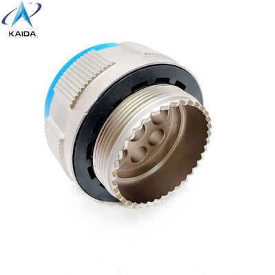 Aluminum MIL DTL 38999 Custom Circular Connector  with 8 Pins Applicable For RF contacts.J599-T-21-8-JC400