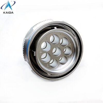 Aluminum MIL DTL 38999 Custom Circular Connector  with 8 Pins Applicable For RF contacts.J599-T-21-8-JC400