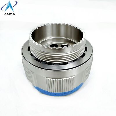 Aluminum MIL DTL 38999 Custom Circular Connector  with 8 Pins Applicable For RF contacts.J599-T-21-8-JC400