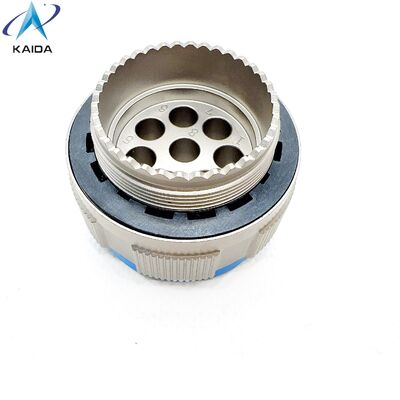 Aluminum MIL DTL 38999 Custom Circular Connector  with 8 Pins Applicable For RF contacts.J599-T-21-8-JC400