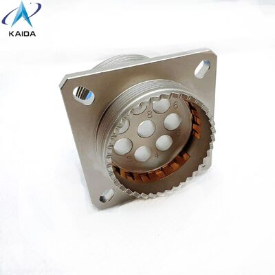 RF Contacts MIL-DTL-38999 Custom Connectors.Receptacle with 8 Pins.J599-Z-21-8-JC400