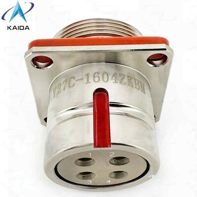 4 Number of Contacts Circular Electrical Connector Part Number Y27C1604ZKBM.Push-pull Circular Connector