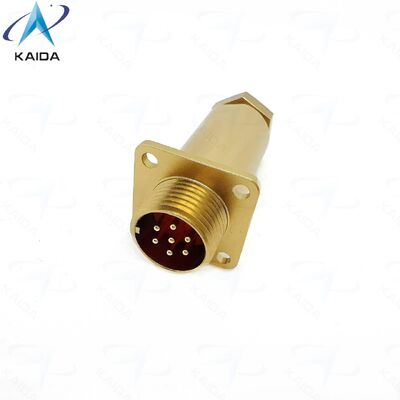 Russian Standard PC Series Connectors.PC7ZJ 7 Contacts Square Flange Receptacle.Aluminum Alloy, Chromated Finish.PC-7ZB.