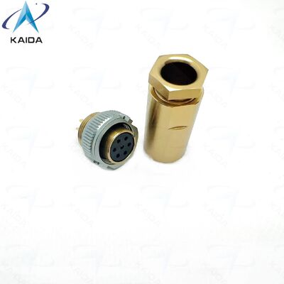Aluminum Alloy, Chromated Finish.PC-7TK.Straight Plug 4 pins.Russian Standard PC Series Connectors.PC-7TB