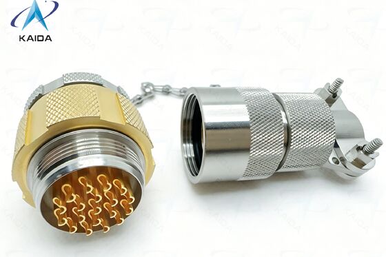 Custom Hermetic Connectors.Low Leak Rate.Stainless Steel Passivated.220-06E16-19PN.Gule Sealed