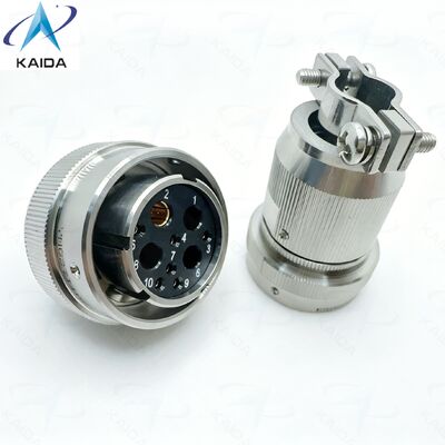 SS Connector Shell Circular Electrical Connector 25 A Current Rating Offering Excellent Resistance to Corrosion and Wear