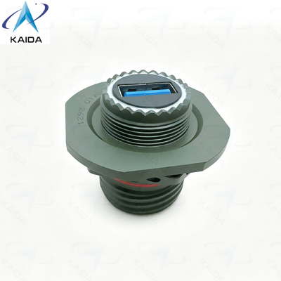 USB 2.0 Cordset Insert Arrangement MIL DTL 38999 Series Ⅲ.USBFTV71G.Square Flange Receptacle