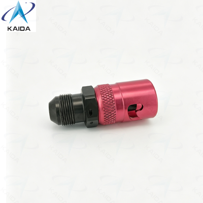 Hard Anodized Aluminum Fluid Connectors Part Number KK05-T-R-A03 Push-pull Rotation Bayonet Locking Alternative for TSA-5T03RALJM  Jonhon Liquid Cooling Connector.