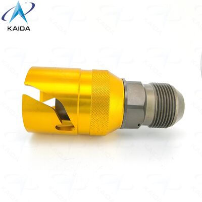 Hard Anodized Aluminum Alloy KK Series Bayonet Fluid Connectors.KK12-T-R-A03 Alternative for Jonhon TSA-12T02RALJM.Liquid Cooling Connector