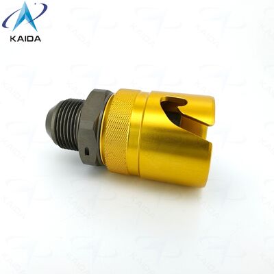 Burst Pressure 2MPa Bayonet Fluid Connectors Constructed from Hard Anodized Aluminum Alloy.KK10-T-Y-A01 Alternative for Jonhon TSA-10T02YALJM.Liquid Cooling Connector.