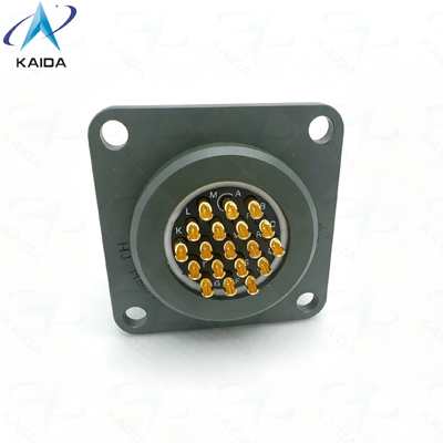 Solder Contact Type MIL-DTL-26482 Series Ⅰ 500V Voltage Rating Circular Connector .Custom Square Flange Receptacle.MS3112R14-19SN-01
