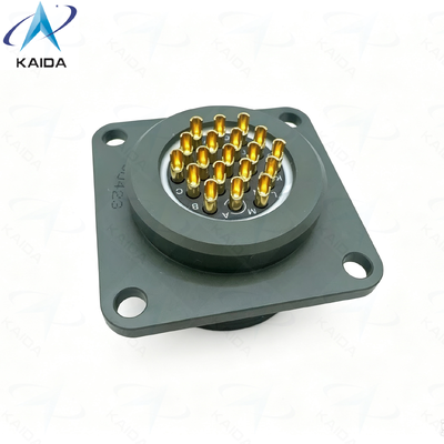 Solder Contact Type MIL-DTL-26482 Series Ⅰ 500V Voltage Rating Circular Connector .Custom Square Flange Receptacle.MS3112R14-19SN-01